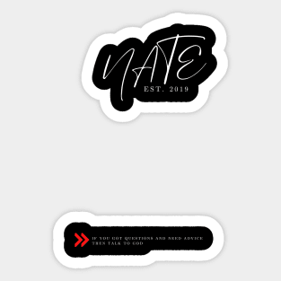 NF Nate Sticker